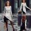 Women's fashion Long Sleeve knitted round neck mulitcolor tight Sweaters dress cheap wholesale