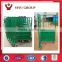 China factory Electroplate logistics trolley with castor, hand push trolley with castor
