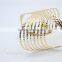 Knot Shape Gold Plated with Hollow out Cuff Bracelet Bangle Party Gift Fashion Jewelry for 2016 New Accessory