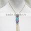 Newest Gold multiraw Mix -color Seedbead Necklace Triple pendant necklace 2016 fashion style wholesale