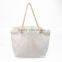 Foldable canvas shopping tote bag