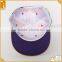 new fashion high quality 6 panel printed custom floral sanpback cap whoesale