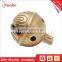 small sleigh brass bell with antique embossed pattern