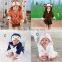 animal pajamas costume cotton christmas halloween cartoon animal baby sleepwear nighgown