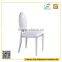 Luxury Oval Back Banquet Chair Modern Metal Dining Chair