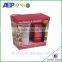 High quality cardbaord costom design flat pack cosmetic gift box