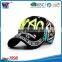 Fluorescence color logo 100% cotton long bill 6 panel custom baseball cap