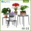 Wholesale 4 size wrought iron metal wire wall mounted flower pot holder