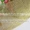 gold wholesale wedding diamond mesh ribbon / rhinestone mesh wrap rolls