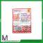 best quality zip top 3 sides heat seal bag zipper bag with hanging hole