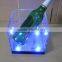 LED acrylic double wall rectangular ice bucket