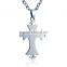 Unique cross design 316L stainless steel pendant necklace