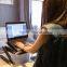 Fashion design mini portable table folding computer desk with mouse pad in bed