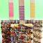 GIRLS Rainbow Stripe JUMBO Treat Sticks with Recipe Card - Wooden Sticks for Rice Crispy Pops, Brownies