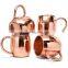 New Products 16oz Hammered Solid Moscow mule barrel Copper Beer Mugs