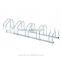 HOMCOM 5-Bike Floor Parking Stand - Silver