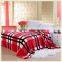 New Design Checked Printed Blanket Flannel Blanket Factory China