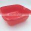 plastic tub ,square pp basin,plastic washing basin with pouring spout,rectangular tub