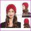 New Fashion Women Lady Hijab Pleated Indian Style Cap Stretchable Turban Hat Cloche Chemo Hair Cover Wrap