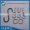 Foot Bead Metal Ring Shower Curtain Hook