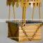Restaurant ceiling hanging decoration metal 3d hot air balloon decor