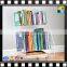 High Transperant Acrylic Book Shlef Top Quality Easy Handle Acrylic Book Cart New PMMA Lucite Acrylic Rolling Cart for Book