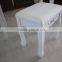 White Vanity Makeup Dressing Table Set w/Stool 5 Drawer&Mirror Jewelry Wood Desk
