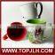 Colorful Inner Ceramic Sublimation Mug/white blank sublimation coated mug