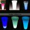 D47*H95cm Glow LED Flowerpot for Event / Plastic LED Flower Planter for Garden Project
