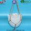 Hop products Hanging Planter Basket, Ceramic flower pots