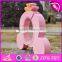 New design cute crown pink wooden girls piggy bank W02A255