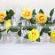 plastic artificial rose flowers vine/garland