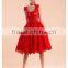 Formal Evening Lace Red Long Dress Party Ball Gown Skirt Sexy Outfit Sleeveless dress