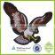 Custom stick-on embroidered animal shape wolf patch for clothing