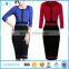 Women's Vintage Colorblock Career Bodycon Dress