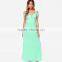 GZY 2015 off-shoulder comfortable fabric long dress red