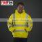 high visibility reflective safety custom fleece hoodie