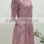 2017 New Design Casual Style Crochet Lace Midi Lady Dress
