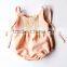 Newborn baby clothes sleeveless lace cotton baby rompers