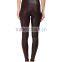 Wholesale fashion 2017 ladies Faux Leather slim fit custom yoga Leggings Sexy Leather stretch Legging