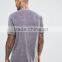 Men's Longline T-Shirt In Heavy Velvet