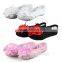 Big Flower Design Children Girls Soft Sole Ballet Shoes Canvas Ballet Dance Shoes For Kids