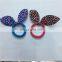 Wholesale yiwu girls dot bow ponytail holder