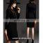 Long sleeve pocket on chest collar design high end woman communion dress