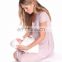 Blush Pink Pleated Maternity Dress Nursing Breastfeeding Clothes