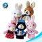 Funny Cartoon Pig Toy Custom Cute Soft Plush Animal Finger Puppet And Story