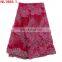 Wholesale african french lace fabric embroidery beaded net lace fabric for wedding .