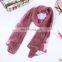 2016 New Lace Embroidery Ladies Scarf in Autumn and Winter Chiffon Scarves Wholesale