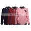 Guangzhou Factory Clothes Zip Up Pink Color Women Sweatshirt
