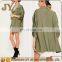 Latest fashion Army green parka overcoats woman parka